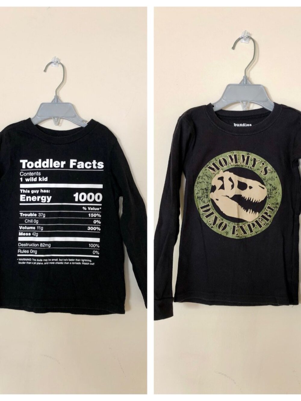 Bundle of 2 Long Sleeve Graphic Print Sweatshirts